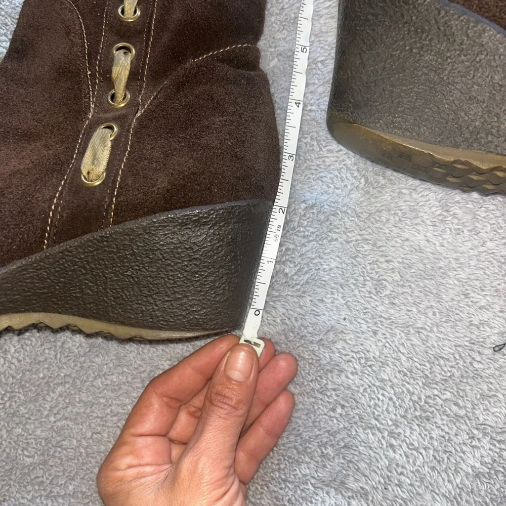 AEROSOLES Dark Brown Wedge Boots
